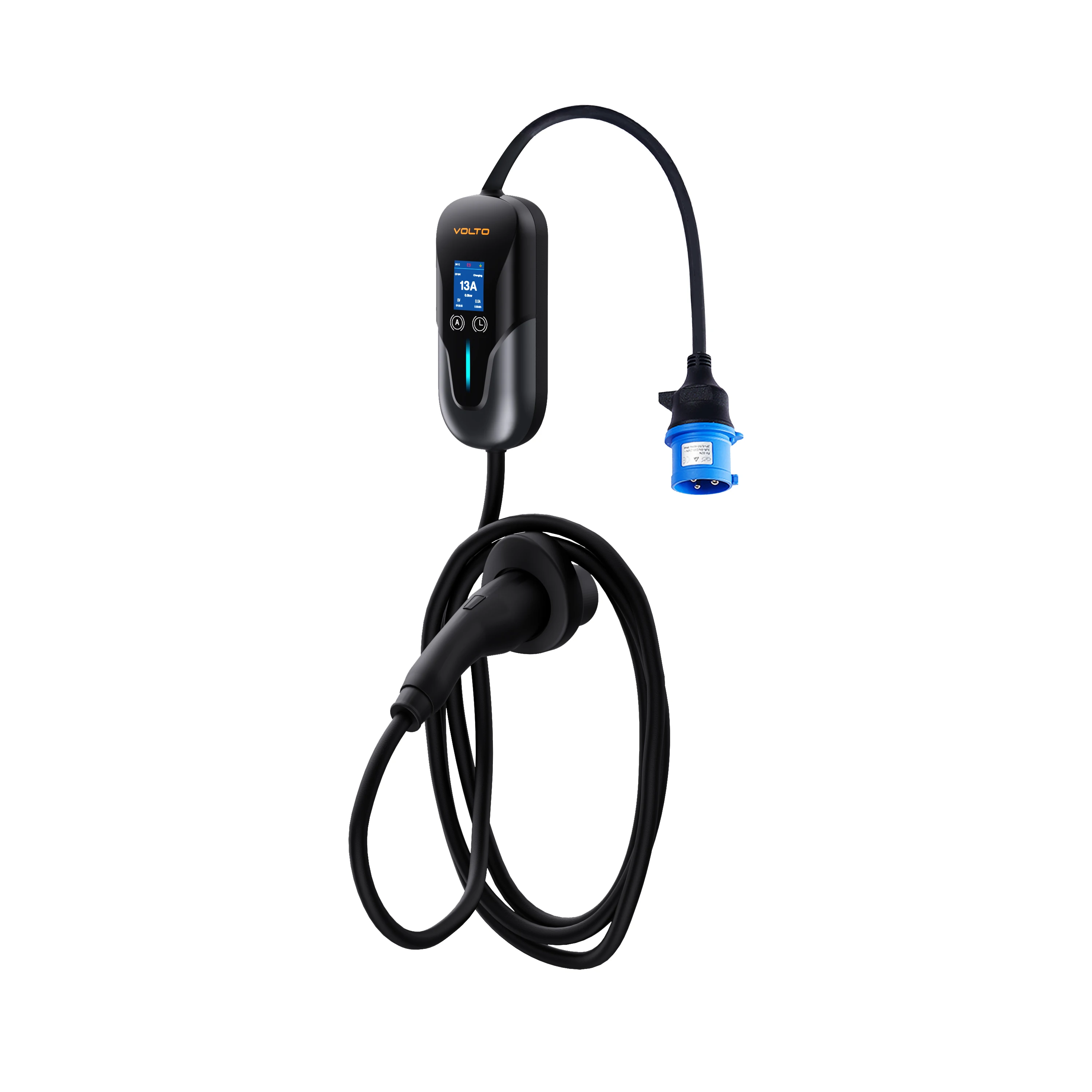 NEW 7KW 32A Electric Car Charger Portable 7KW EV Charging Station with Adjustable Current and Screen New Condition