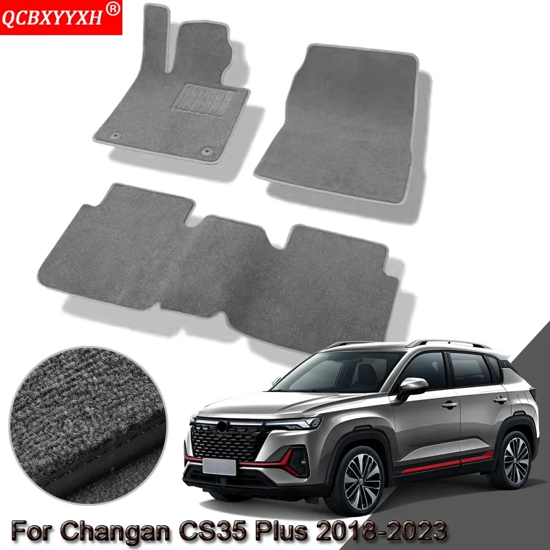 Custom Car Floor Mats For Changan CS35 Plus 2018-2023 Waterproof Non-Slip Floor Mats Internal Protection Carpets Rugs Accessory