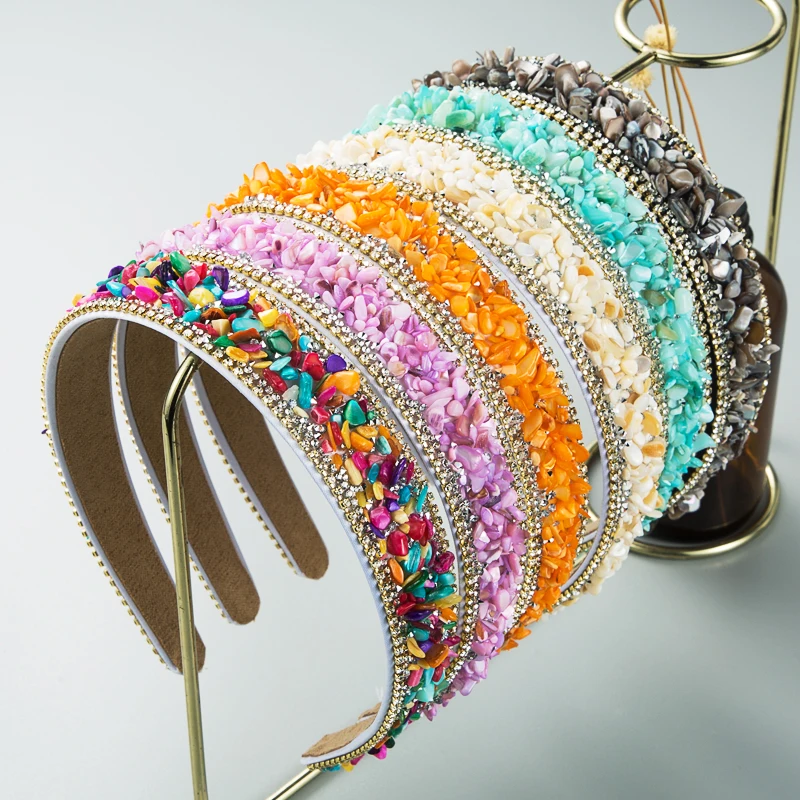 Hot Selling Headband For Women With Personalized Colorful Stone Decoration, Korean Version Of Rhinestone Crystal Headband