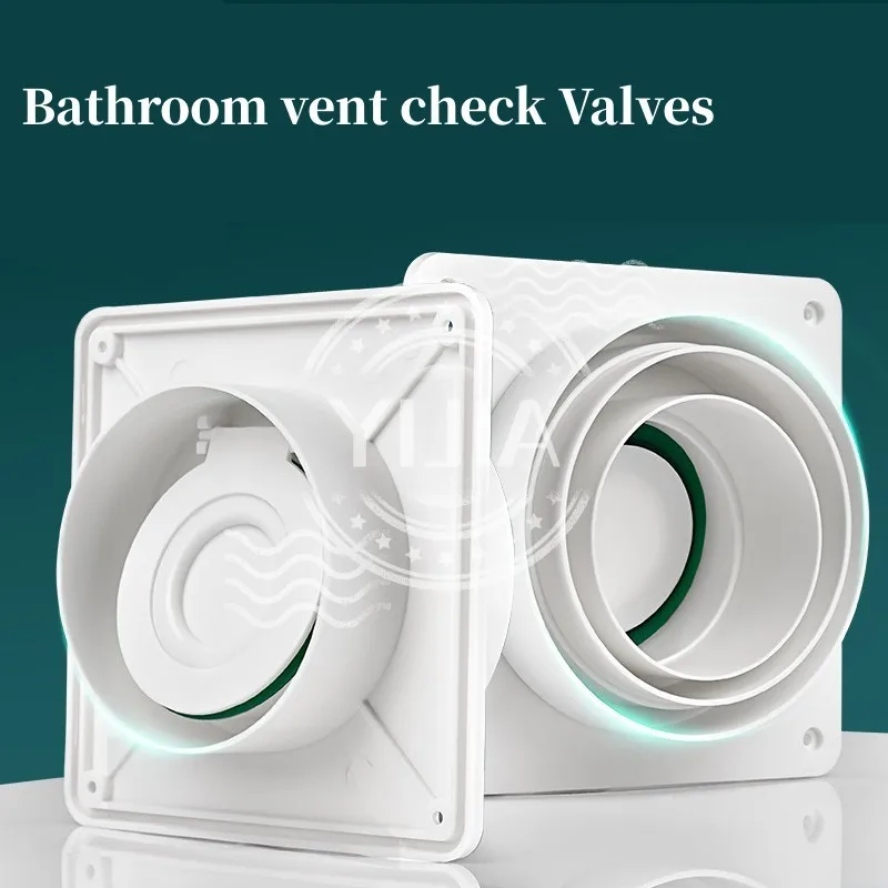 80-180MM Bathroom Check Valves Rest Room Pipe Ventilator Air Valve kitchen Plumbing Exhaust Outlet Air System Pipe Accessories