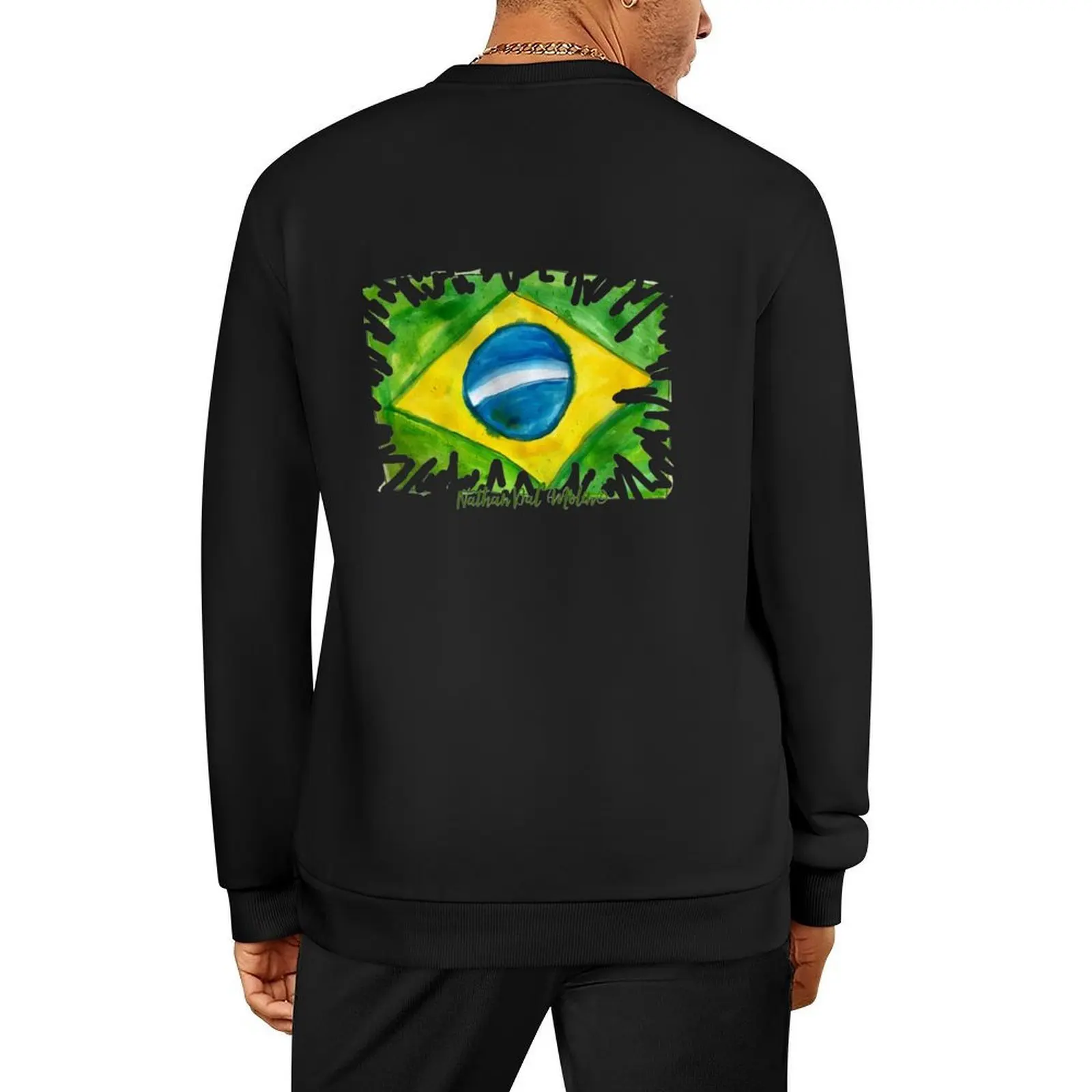 Brazil and logo Pullover autumn clothes autumn jacket men men's sweat-shirt mens clothing sweatshirt men