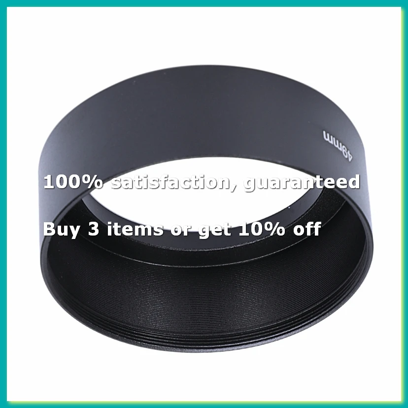 49mm Mount Standard Metal Lens Hood for-DTA9
