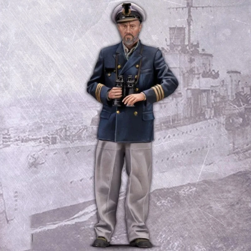 1/35 Scale Diecast Resin Figure Model Kit U-boat Commander and Crew 5 Figures Unassembled Unpainted No Boat