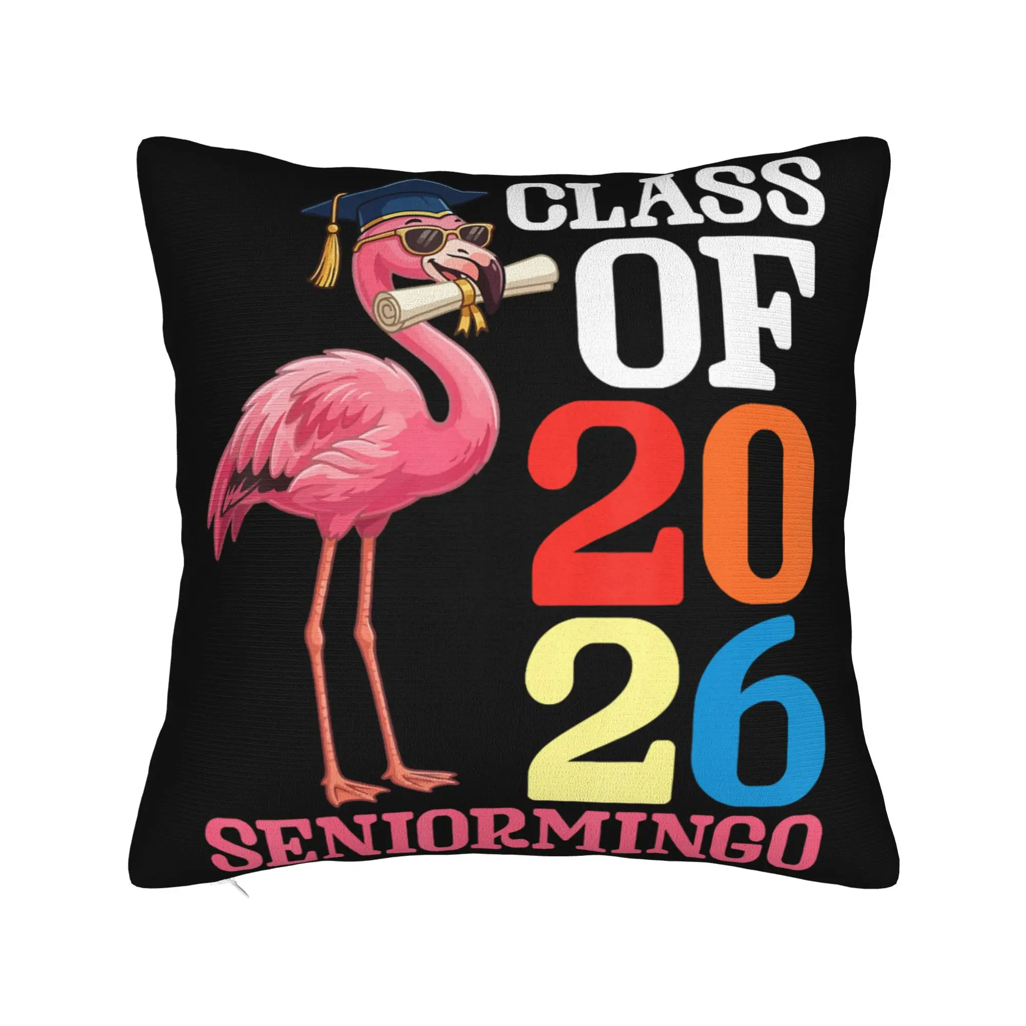 Class of 2026 Senior Graduation Pillowcases Merchandise Printed Cushion Cover Decoration  Throw Pillow Case Cover Car Multi Size