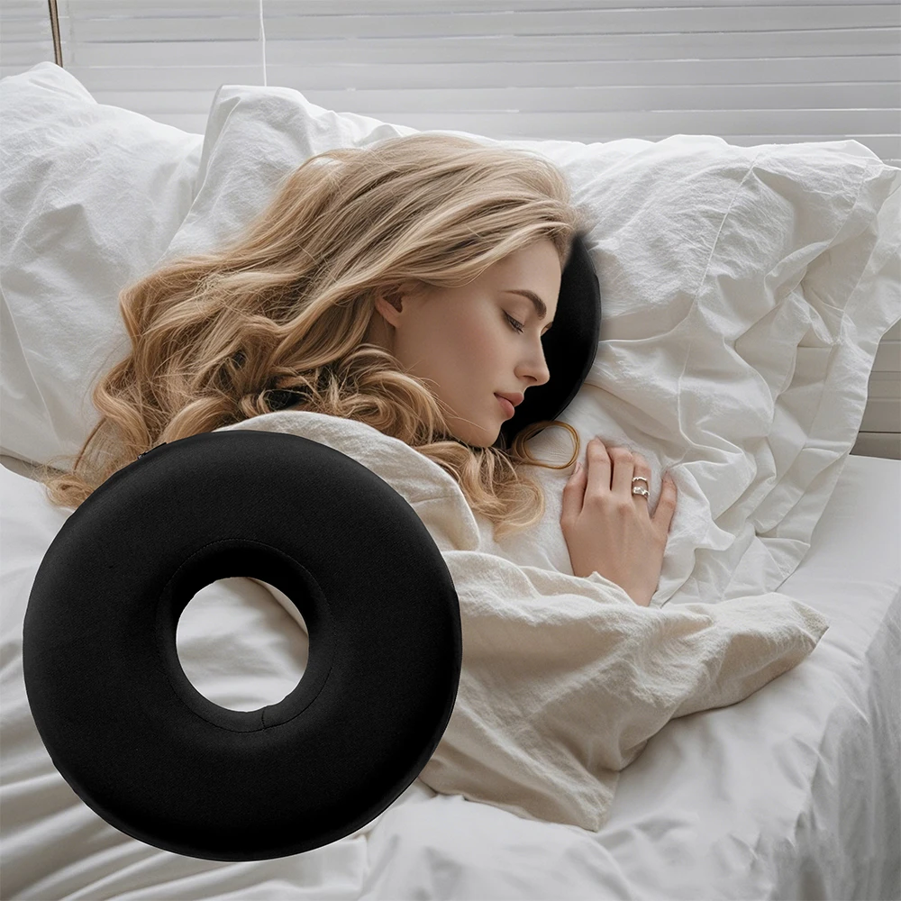 1PC Memory Foam Ear Piercing Pillow for Side Sleepers,Ear Pain Ear Inflammation,With Ear Hole Sleeping Pillow,Ear Guard Pillow