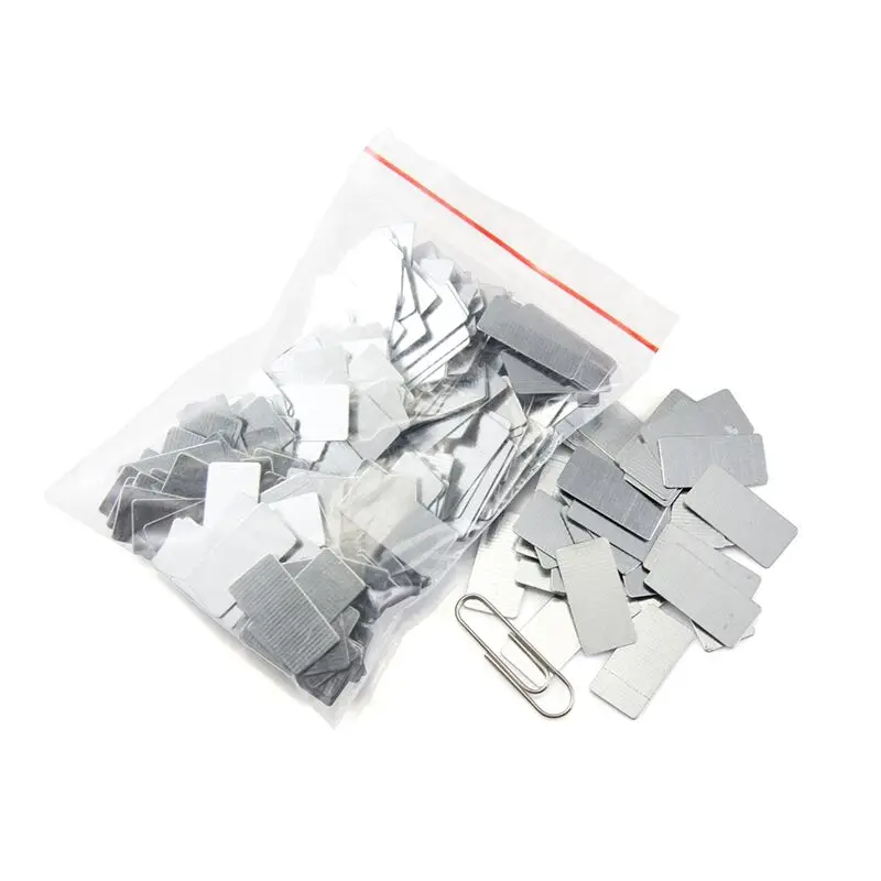 Steel plate 100pcs/pack 20x10 35x15 steel sheet special packing box accessories block and block high quality  steel, NOT magnet