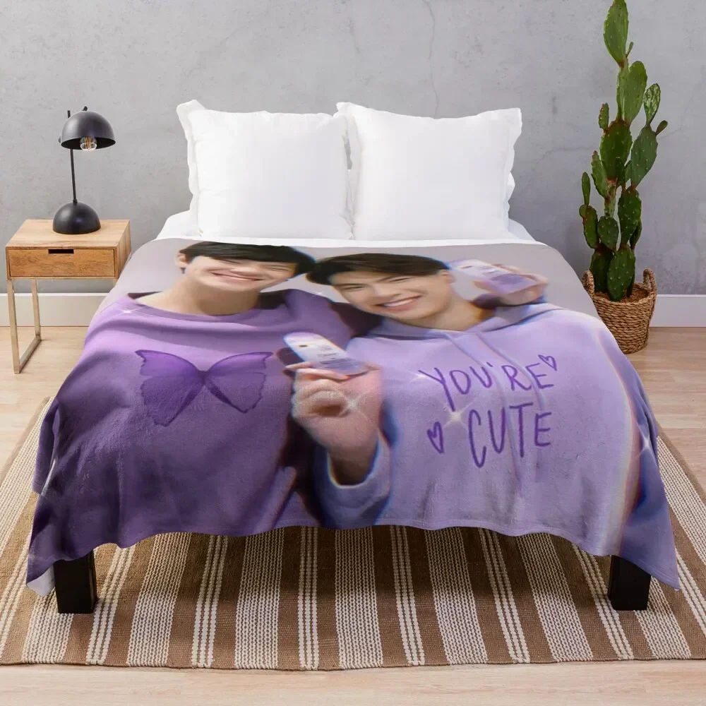 Pran Pat (bad buddy series) Throw Blanket Multi Purpose Soft Warm Blanket for Home Travel