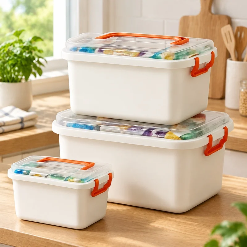 Compact Multi-Layer Medical Storage Box for Home First Aid and Emergency Supplies with Large Medicine Capacity