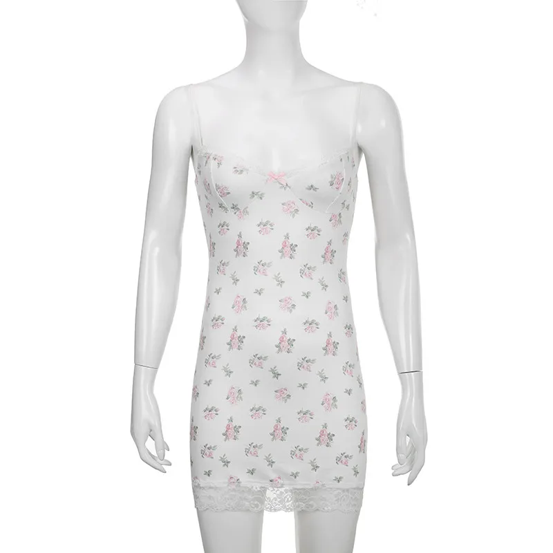 Retro pizzo floreale Design ter Dr Sexy Bal Gonna aderente Stretto dimagrante Estate Ins Or da donna Svel V-ne D...