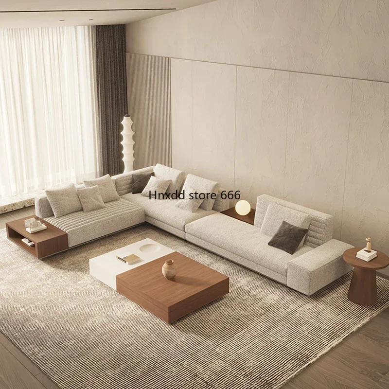 New high-end Italian minimalist sofa living room light luxury