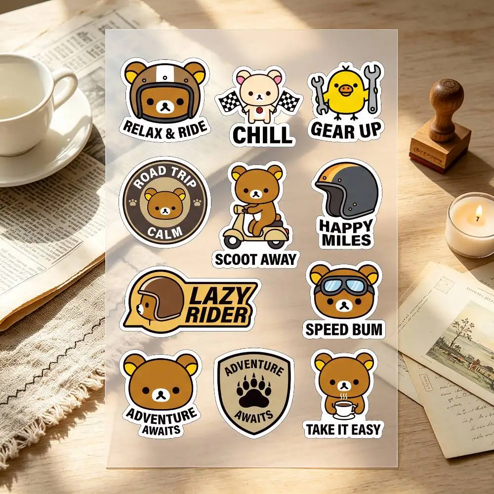 Cartoon R-Rilakkuma Stickers Laptop Stickers Wall Stickers Easy-tear Stickers