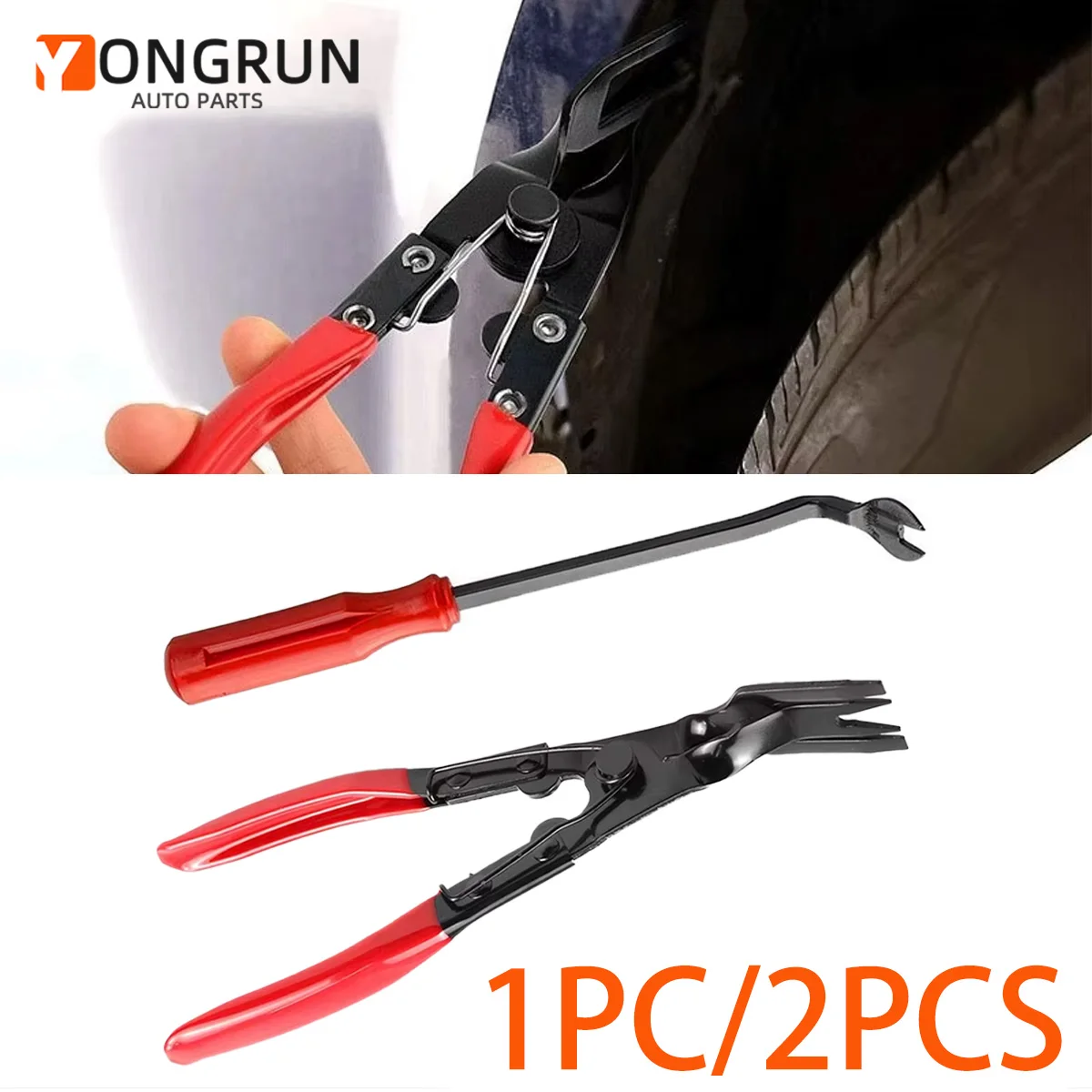 YONGRUN Car Clamp Fastener Disassembly Tool Rivet Remover Is Suitable For Repairing Door Panels Headlights And Instrument Pane