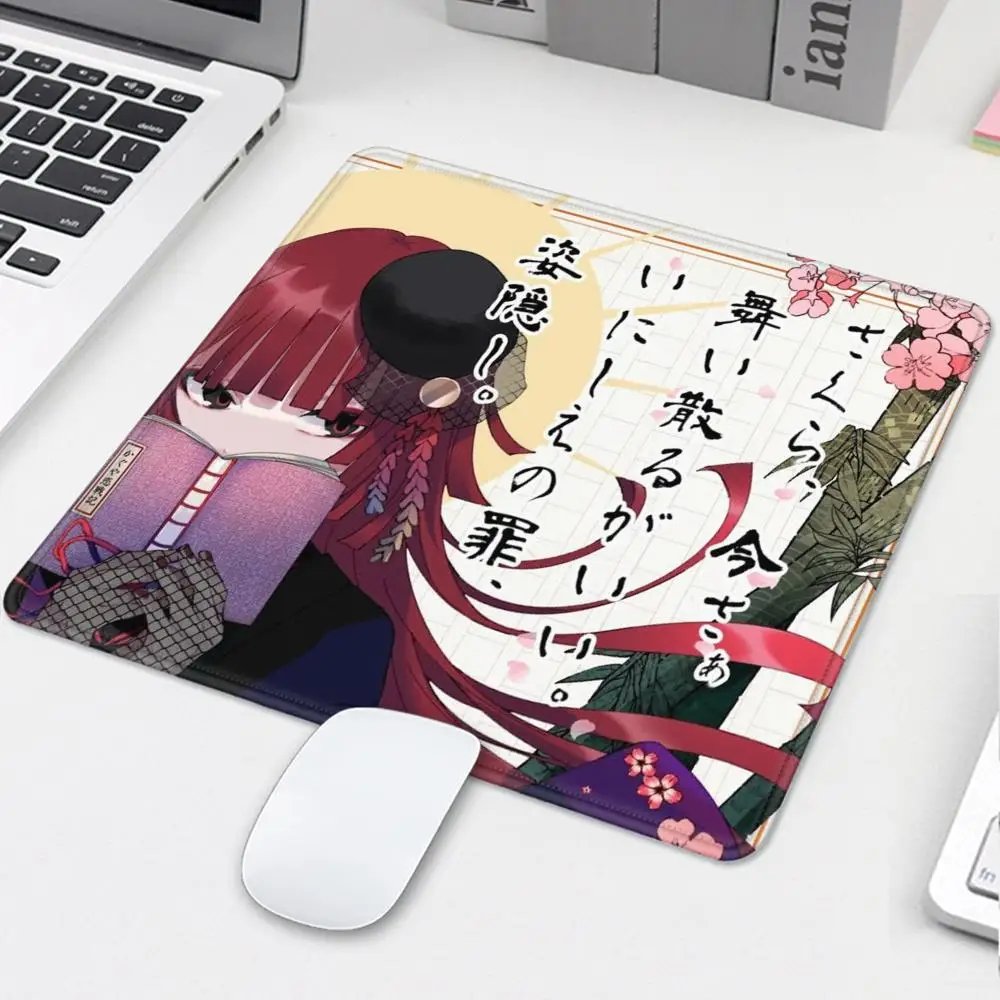 

Vtuber Juufuutei Raden Anime Mousepad Small LockEdge For Gamers Computer Desk Pad Rectangular Anti-slip Rubber