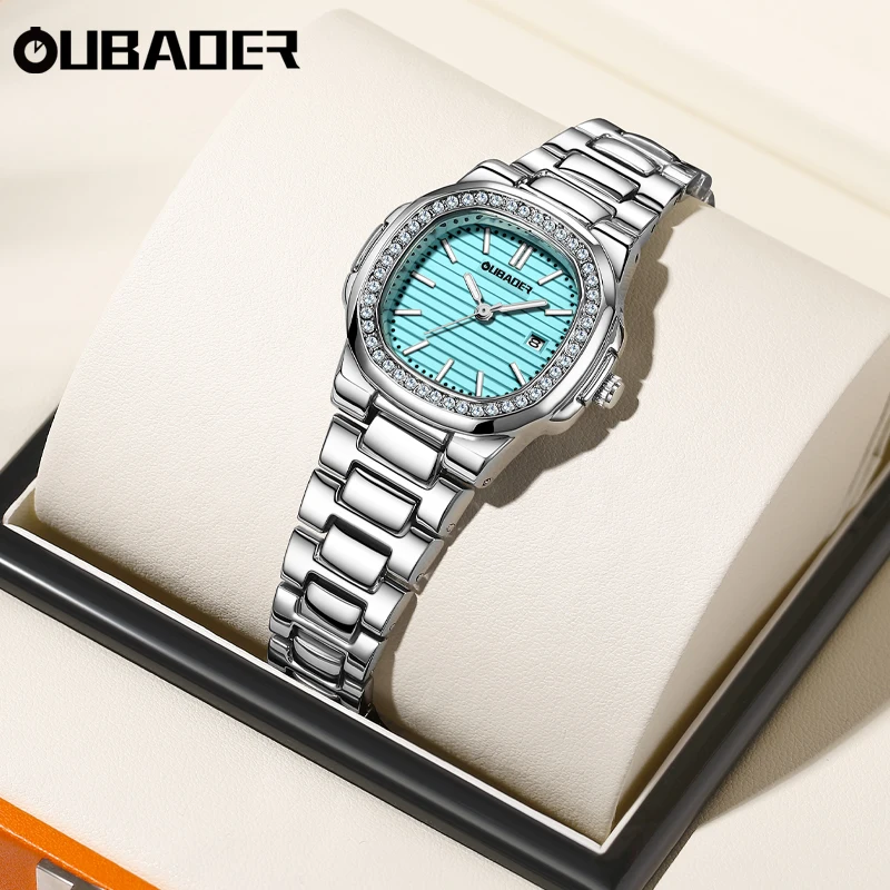 Oubaoer New 2024 Women's Watch Fashion Quartz Watch Stainless Steel Waterproof Women's Watch High end Women's Watch