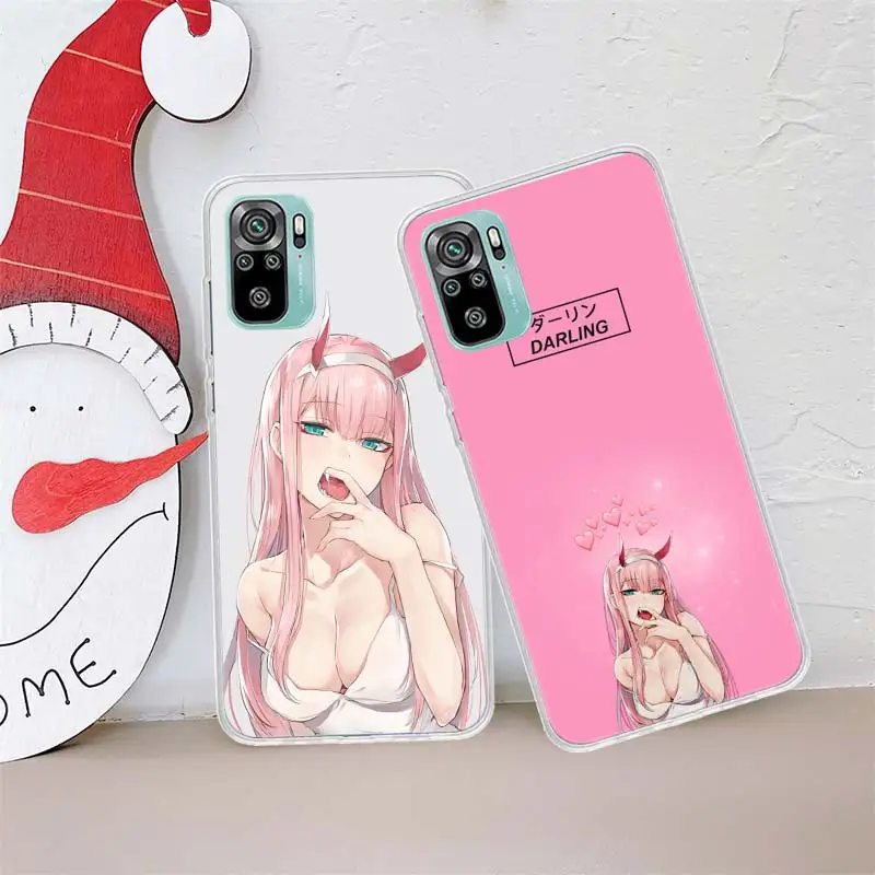 Zero Two Darling in the FranXX Anime Hard Phone Case For Xiaomi Poco X3 F6 X4 F4 GT M3 M4 M5 M5S X5 X6 Pro 5G F5 F3 F2 F1 Mi No