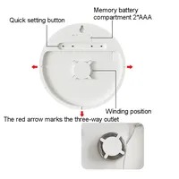 10 inch Silent Led Electronic Round 3D Large Wall Clock Digital Temperature Humidity Date Display Alarm Clock Modern Home Decor