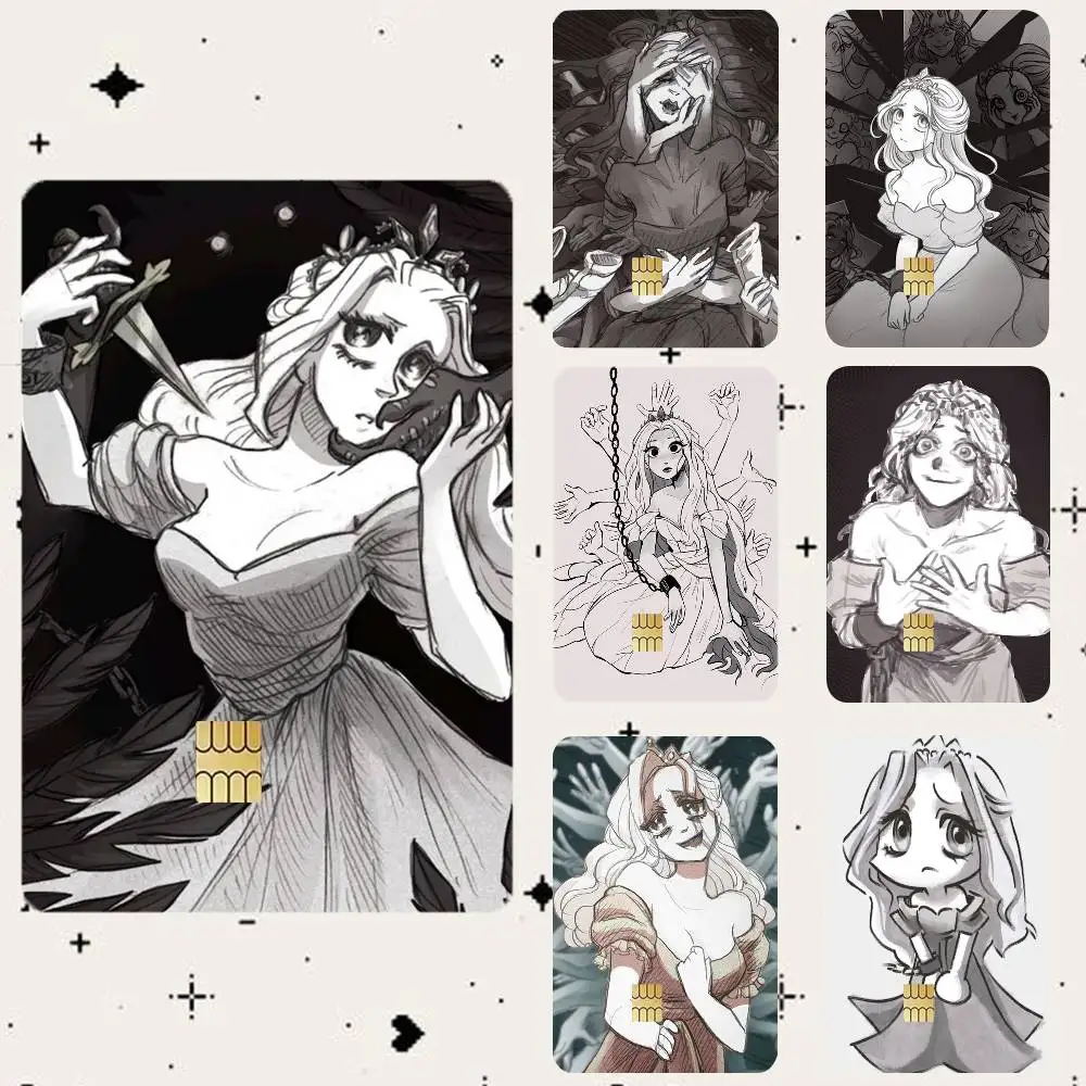 

S-Slay The Princess Game HD Waterproof Card Skins Protective Stickers for Credit Bank Game Cards