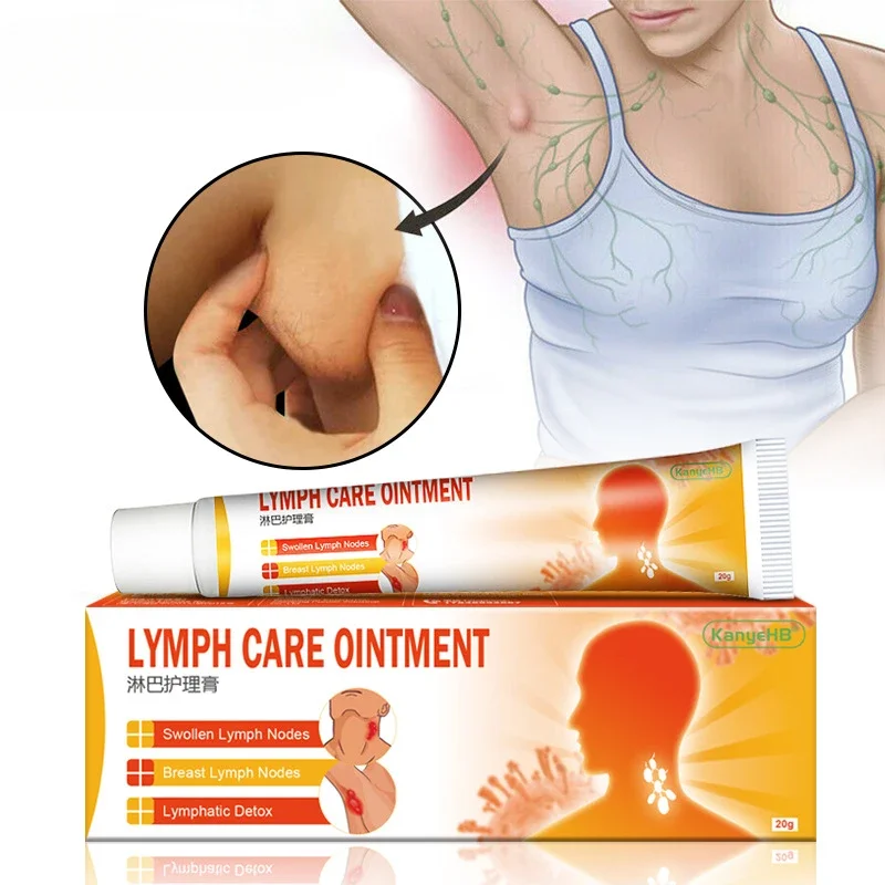 Herbal Lymphatic Detox Cream Breast Armpit Anti-Swelling Node Ointment Treatment Chest Medical Ointment Lymph Care Cream