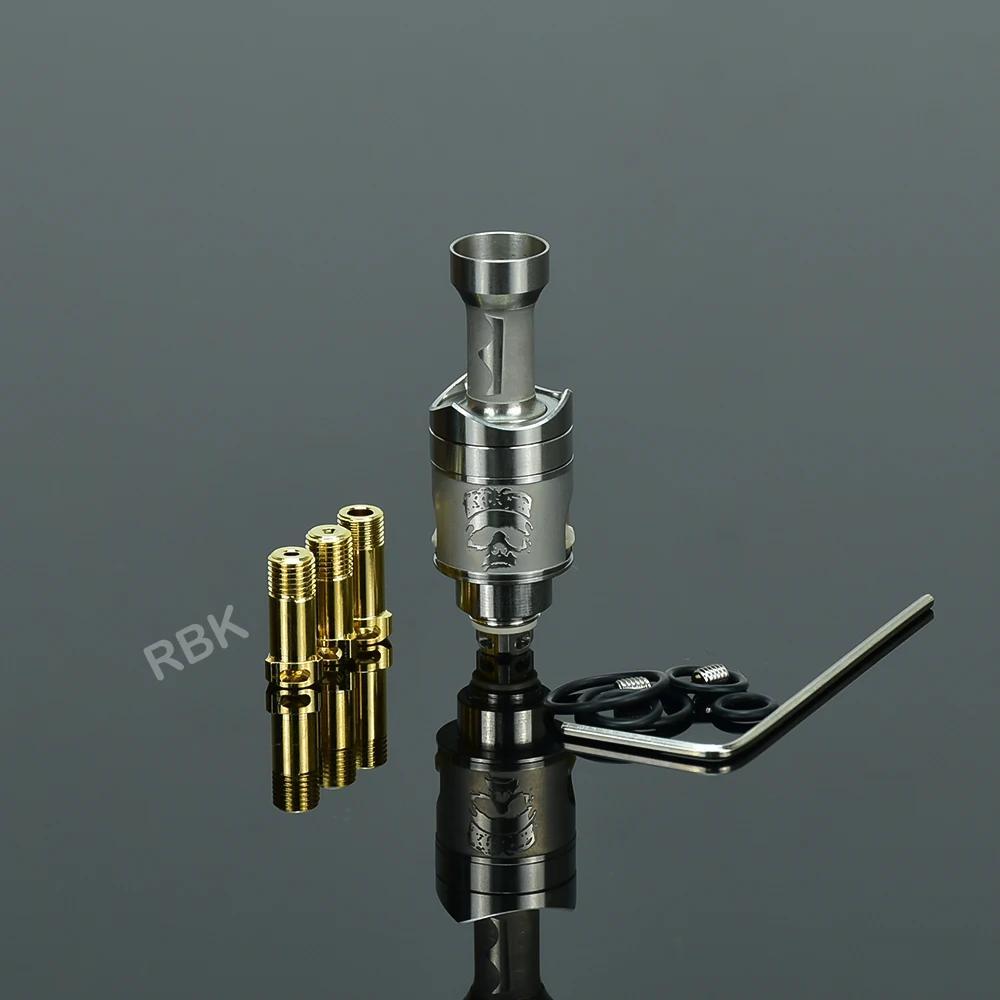 

Вейп-бридж Wolfcoolvape RBA Bridge Monarchy Mobb CipherSkull RBA Bridge из стали 316SS Billet / BB / Boro Tank