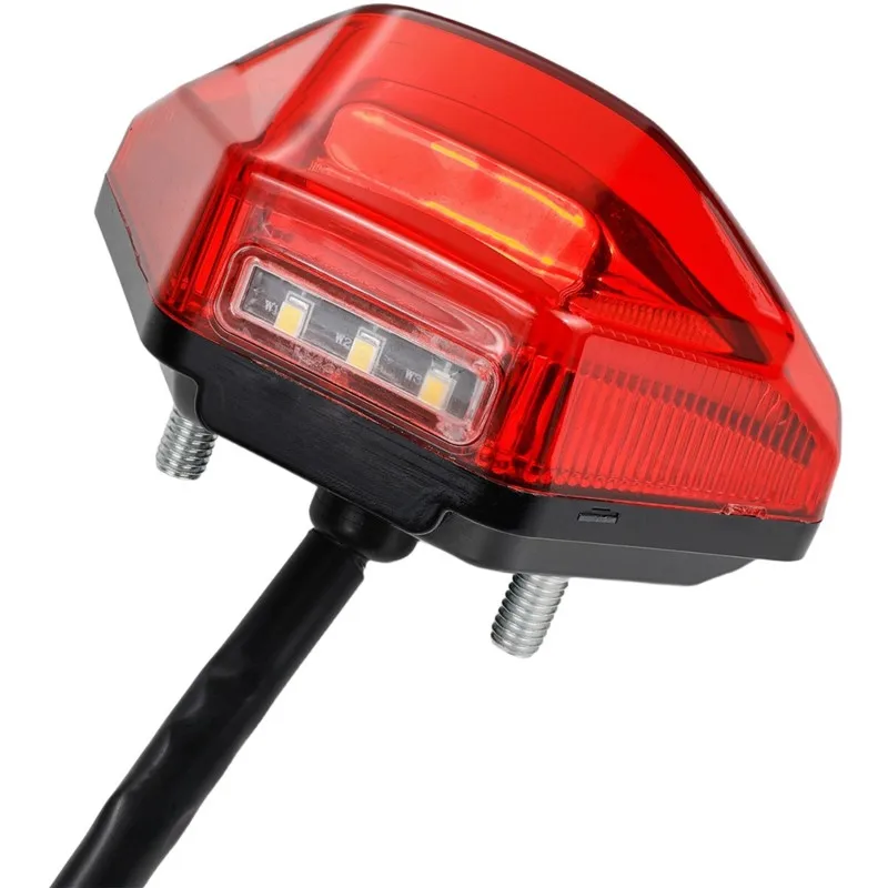 N26R-For Sur-Ron Ultra Bee For Surron Electric Dirt Bike Red LED Rear Tail Light Night Riding Safety Indicator Accessories