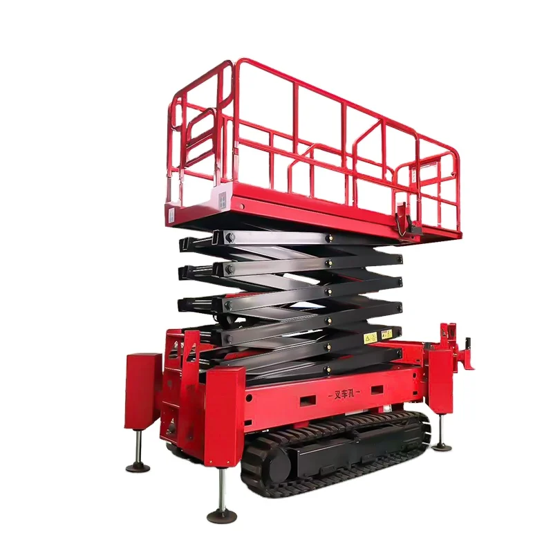 Automatic Braking System Scissor Unit Lifting Platform Avoid Random Sliding On Sloped Working Ground