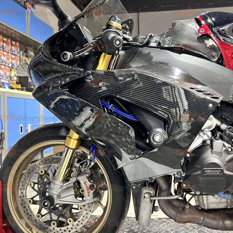 

Side Inner Panels Protective & Winglets Trim Fairings Cowling Cover For Honda CBR1000RRR 2020-2025 Full Pure Dry Carbon Fiber