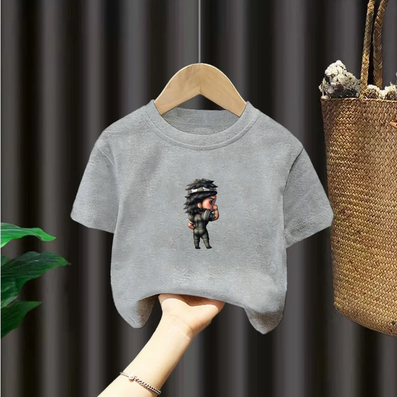 Short-sleeved children's clothing 2024 new short-sleeved T-shirt retro trendy breathable fabric cartoon animation