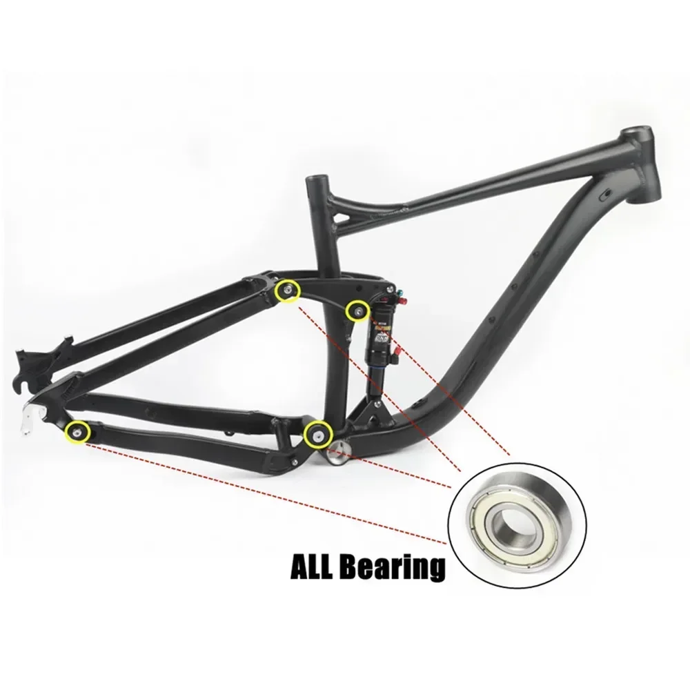 HIMALO Bicycle Frame 27.5/29ER Full Suspension Frame 142*12Mm Aluminum Alloy Mountain Bike