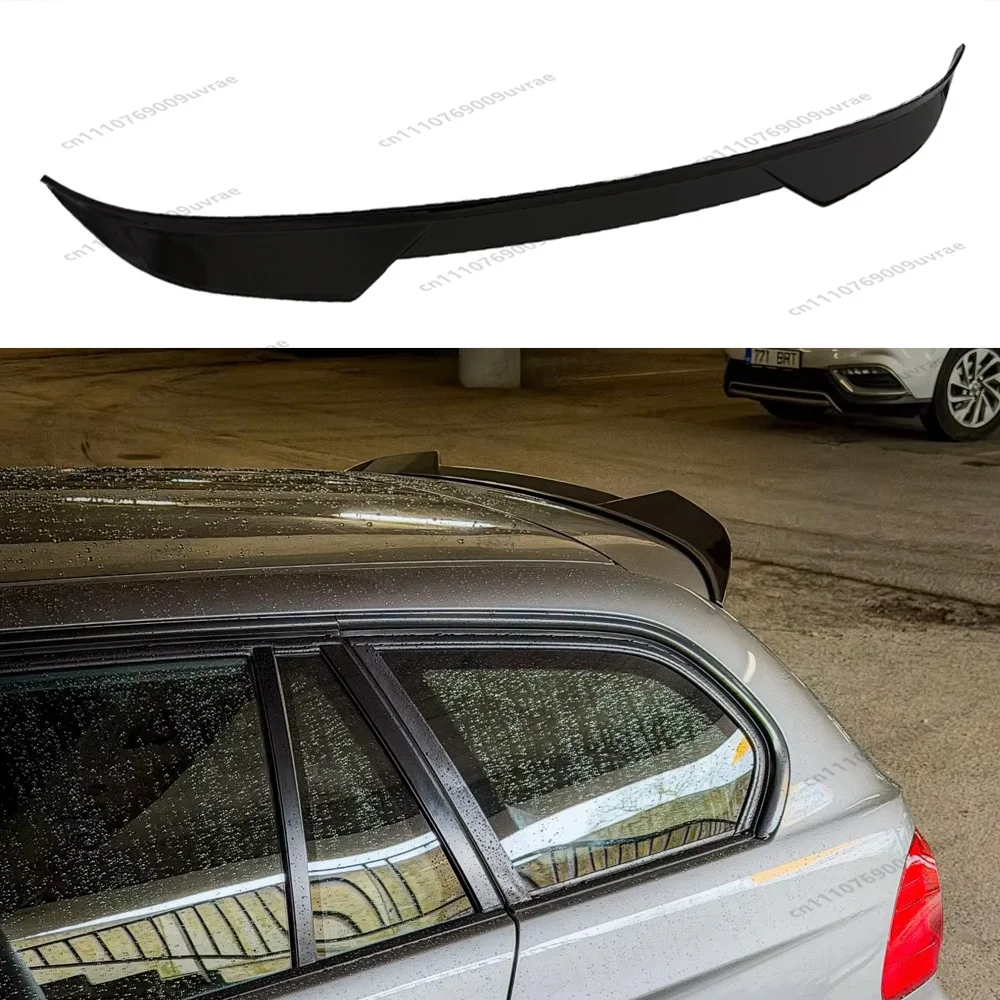 For BMW 3 Series E91 Touring 2005-2012 Maxton Style High Quality ABS Rear Roof Tail Spoiler Cap Fixed Wing Gloss Black Bodykits