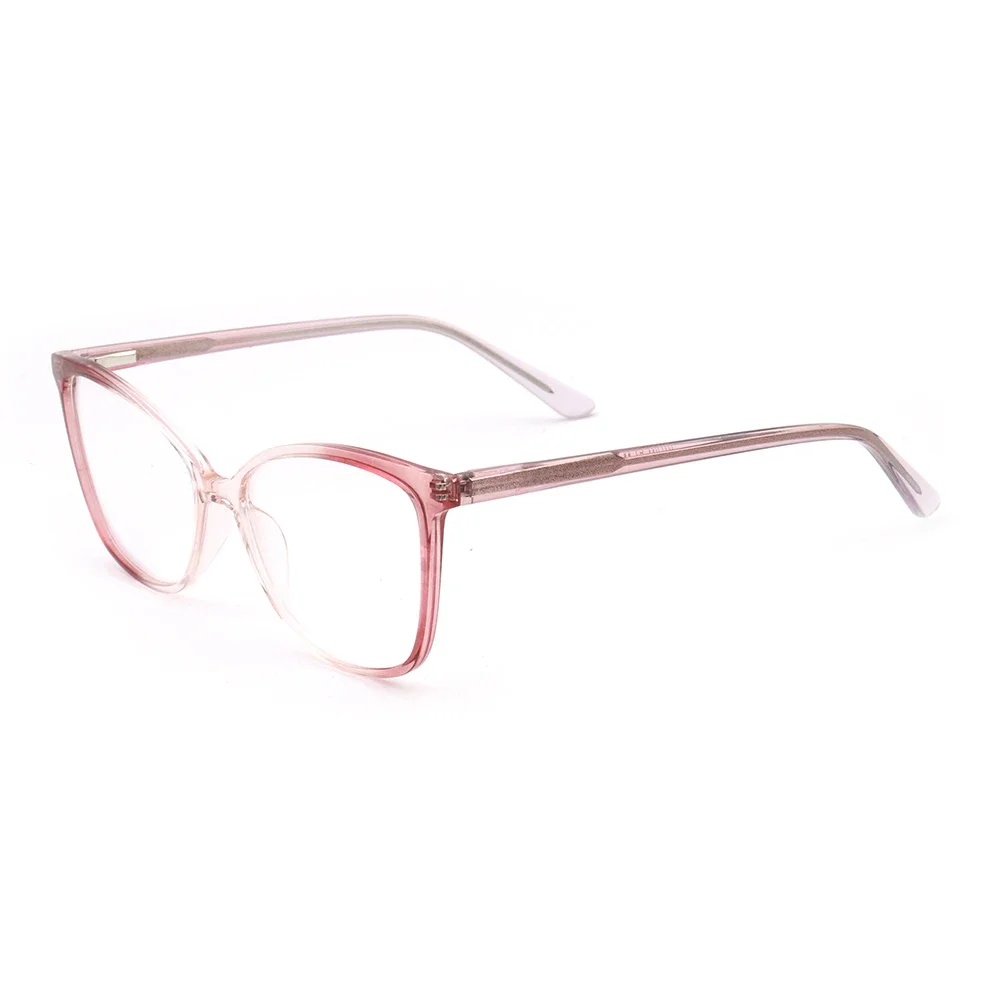 Women Cateye Eyeglass Frames for women Round  Translucent Clear eyeglasses Acetate 2020 fashion full rim retro glasses eyewear