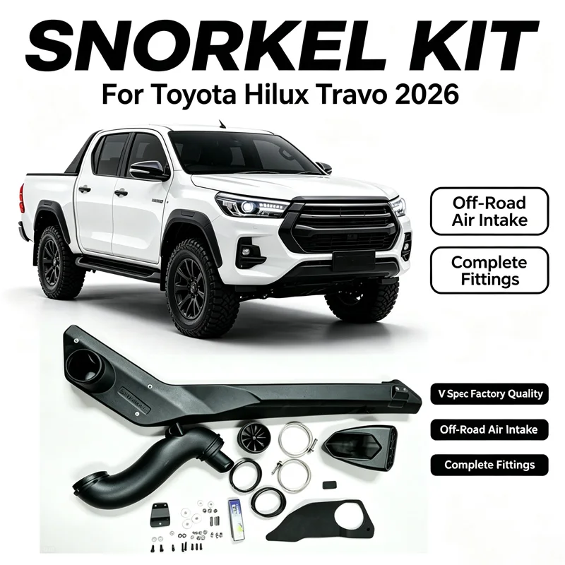 4x4 Off‑Road Snorkel Kit Air Intake System For Toyota Hilux Travo 2026 4WD Truck Exterior Accessories With Full Mounting Hardwar