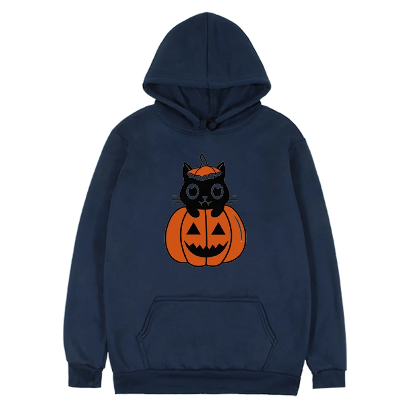 Pumpkin Halloween Sweatshirt Cat Halloween Winter Clothes Women Pumpkin Hoodies Fall Sweatshirt for Women m