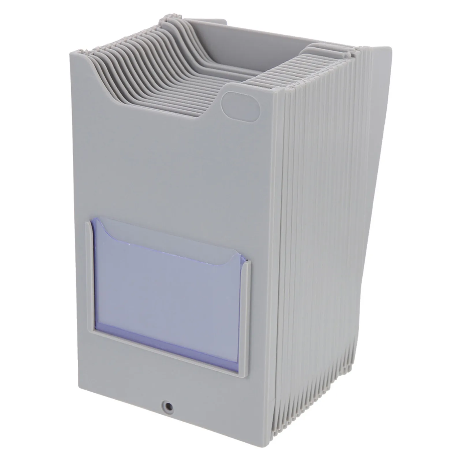 Time Card Rack for Warehouse Material Management Heavy-Duty Plastic Card Slot Organizer with Extra Storage Space for Attendance