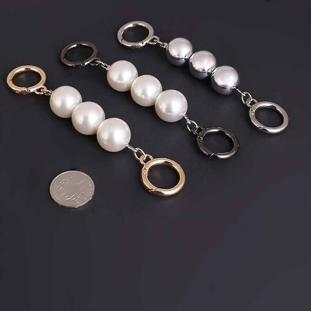 Shoulder Bag Accessory Artificial Pearl Replacement Bag Strap Extender Purse Extension Chain Handbag Handles Bag Belt