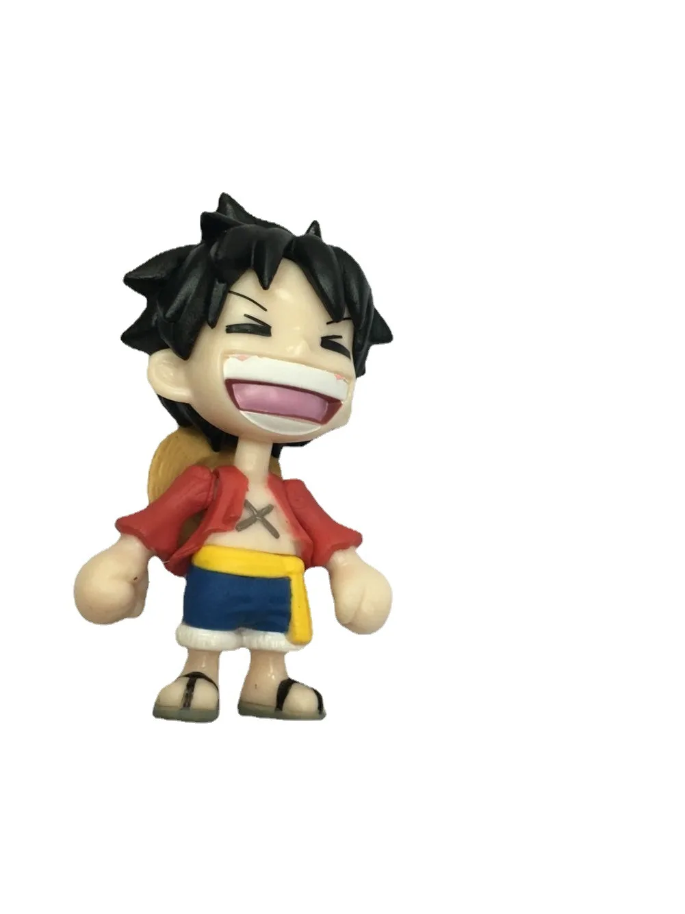 7cm Anime One Piece Luffy Smile Q Version Figure PVC Model Adorable Cartoon Toy Collectible Cake Ornaments Kids Festival Gifts