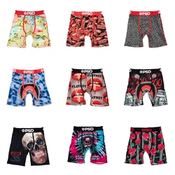 1Pcs Sexy Men Underwear Boxers Men's Panties Lingerie Breathable Printed Male Underpants Plus Size Man Boxer Briefs Mens Trunks