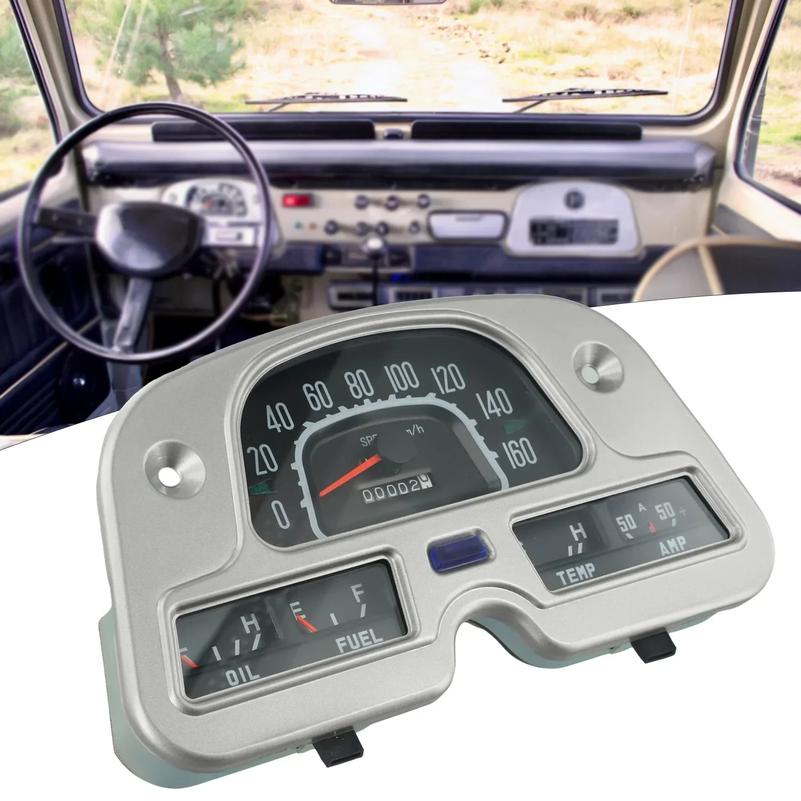 Meter Gauge Cluster For Toyota For Land For Cruiser FJ40 FJ45 BJ40 1974-1980 Gray Meter Gauge Cluster 83100-60180 Engine Parts