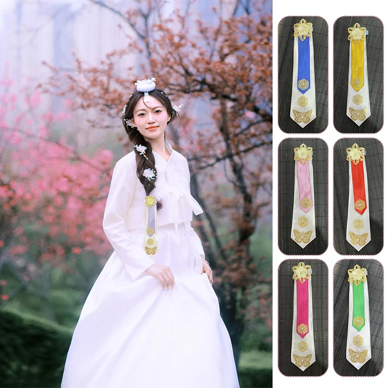 

Korea Court Style Hanbok Hairpin Elegant Classical Traditional Hairpin Korean Wedding Ribbon Hairpin Cosplay Hair Accessories