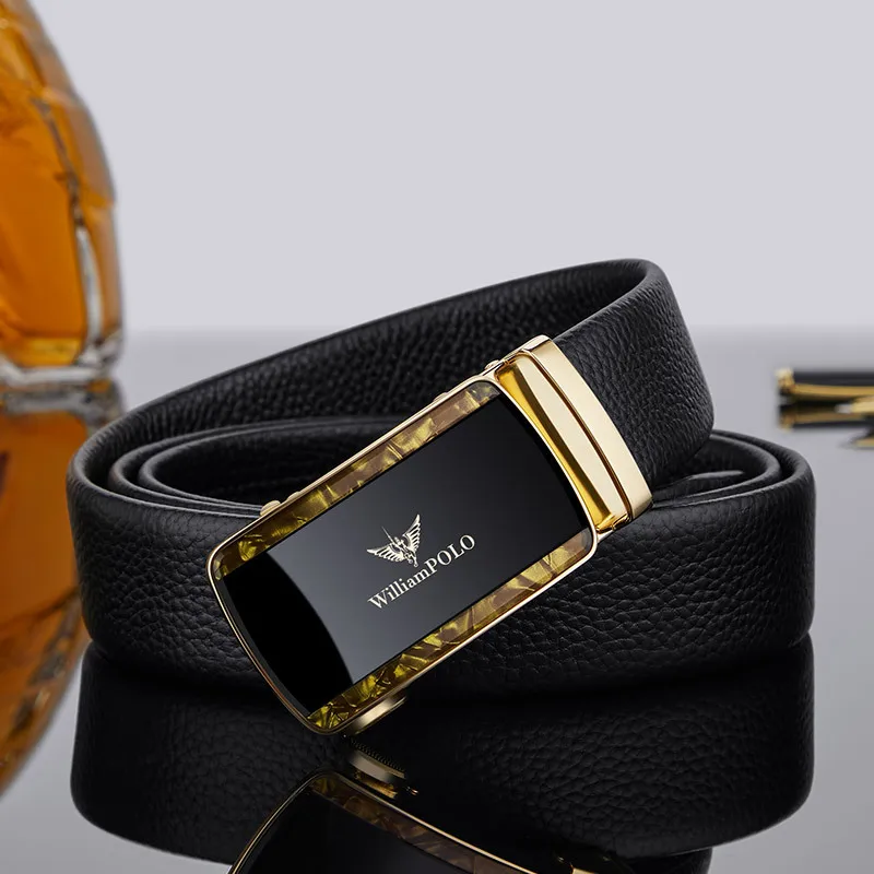 

Belt men inner-wearing belt men automatic buckle young people's trendy high-quality leather men's business belt for giving gifts