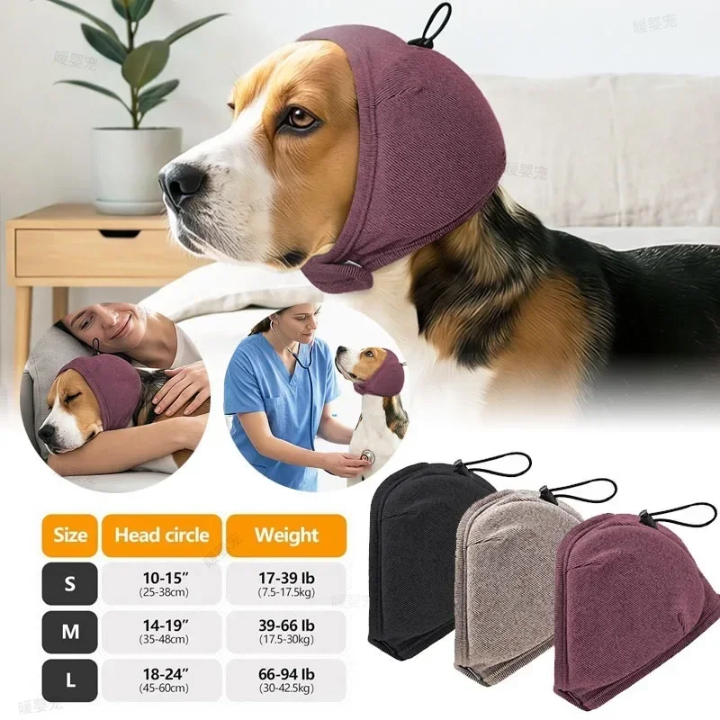Geräuschreduzierender, schalldämmender, wasserdichter Schwimmkopfschutz für Hunde, Ohrstöpsel für Haustiere, beruhigender Kopfschutz für Hunde, beruhigend für Hunde – Detail 1