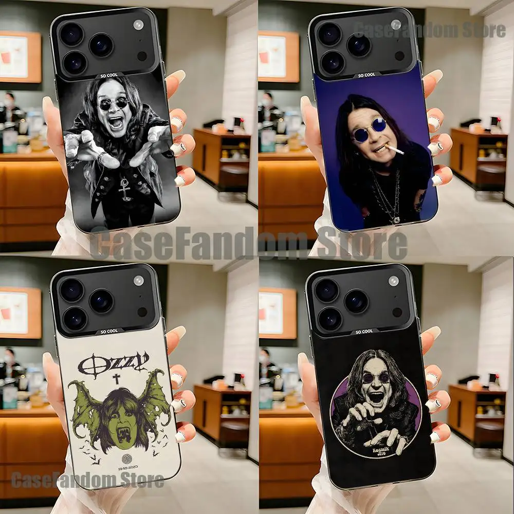 

Band O-Ozzy O-Osbourne Black Matte Shockproof CoverPhone Case For iPhone 17,16,15,14,13,12,11,Pro,Max,Plus