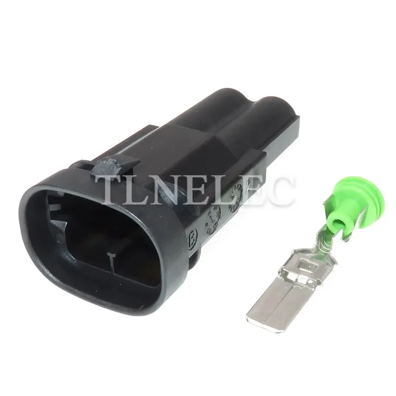 1544334-1 1544317-1 Tyco Amp 2 Pin Male Female Waterproof Fan Motor Plug Nissan Auto Sensor Connector