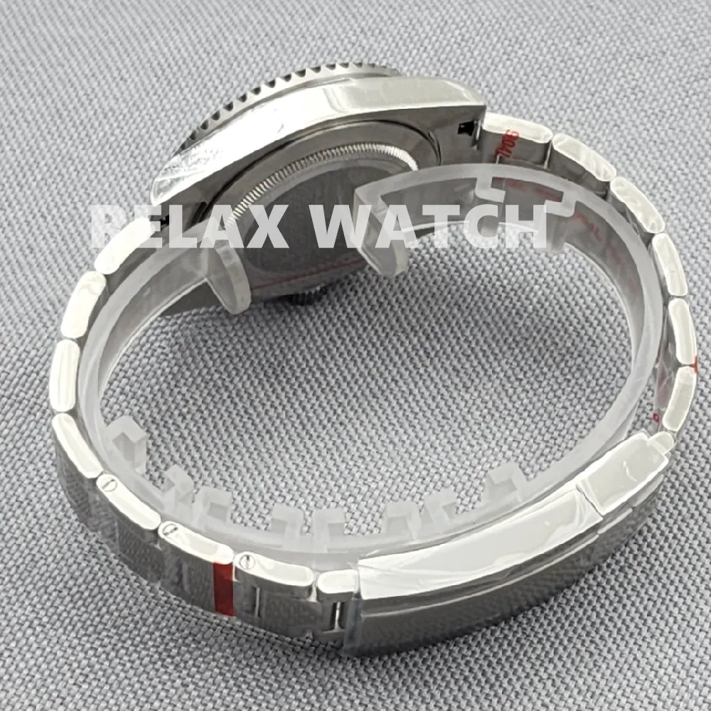 40mm One-way Rotation Dual Time Zone Display Sapphire Glass Stainless Steel Japanese Nh34 Movement GMT Automatic Watch