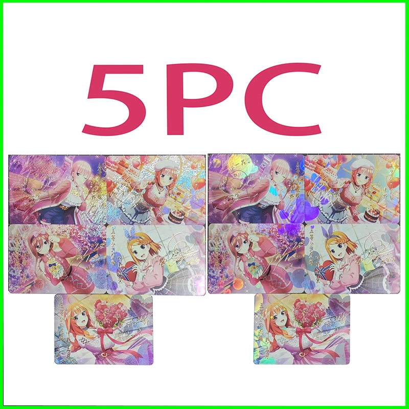 

Персонажи аниме «сделай сам», коллекционные карты «Девушка-москитная» Канна ЭМ Майо, лазерная флэш-карта для мальчиков, игровые игрушки, подарки на Рождество и день рождения