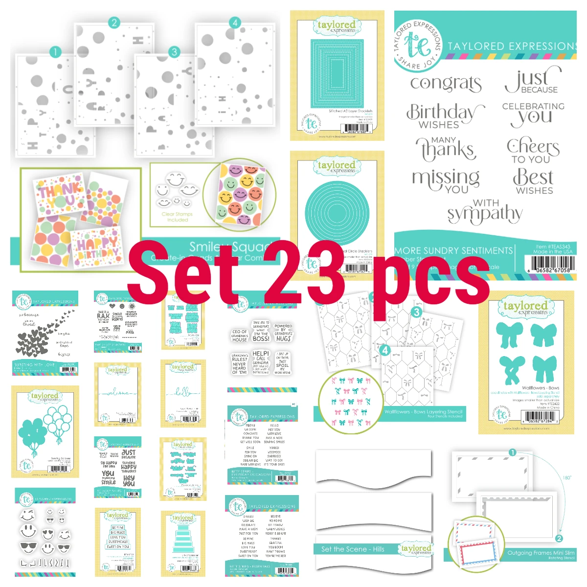 2026 March Create-in-Quads Additional Circle Stacklets Die Stencils Set Bursting Balloons Diesfor DIY Scrapbook Handmade Stamp