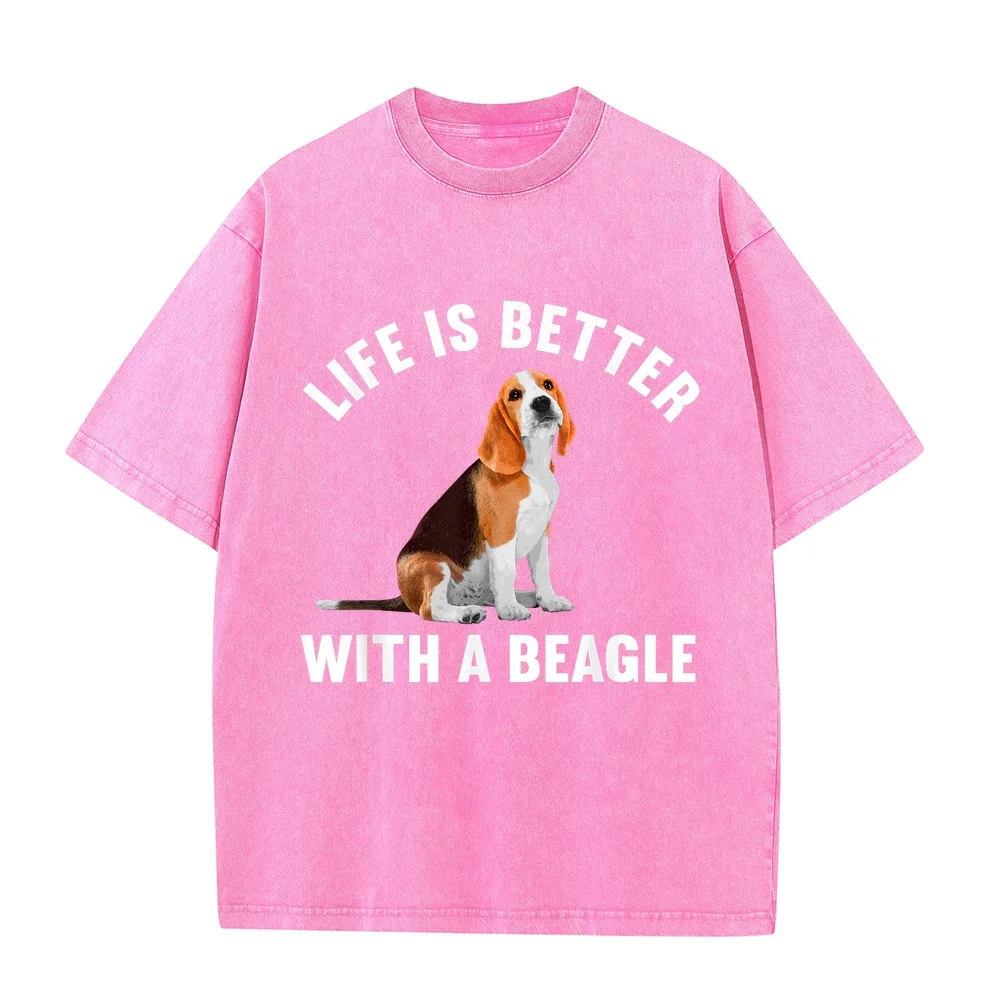 Funny Beagle Design For Men Women Kids Dog Lovers T-Shirt Ropa Hombre Oversized T Shirt Summer Cotton Printed Short Sleeve
