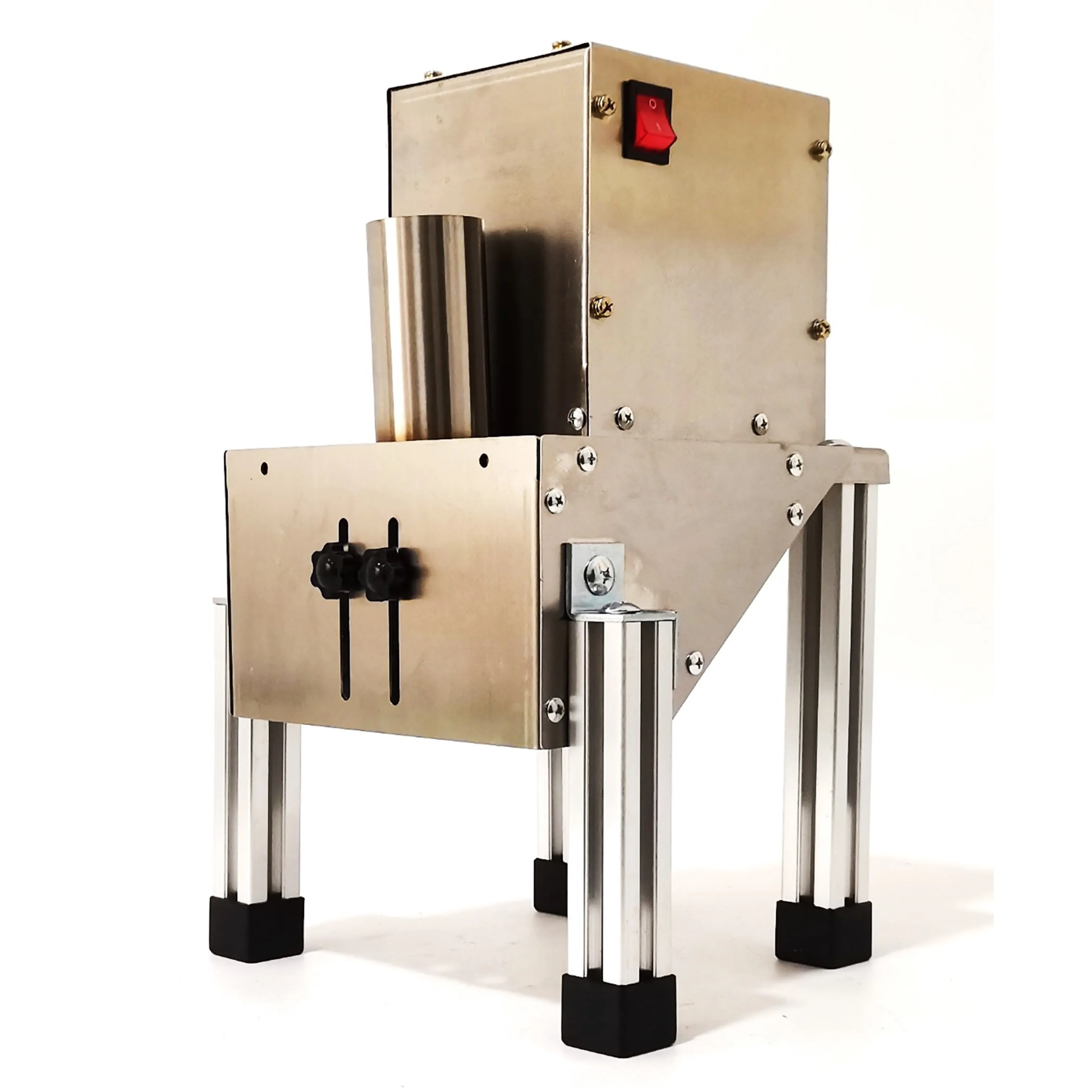 Small electric sugarcane slicing machine