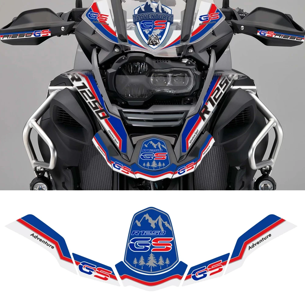 For BMW R 1250 GS R1250GS HP Adventure Fuel Oil Tank Pad Stickers Windshield Decorative Decal  Set