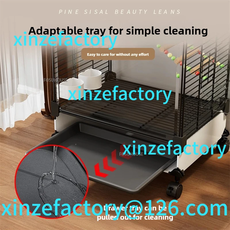 Customizable Transparent Bird Large Parrot Cage Household Pigeon Starling