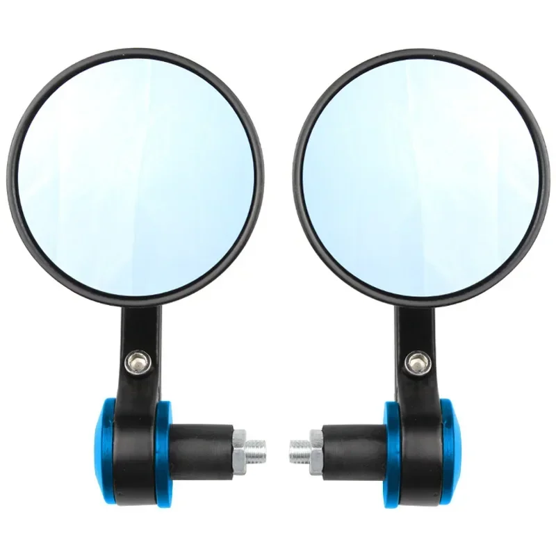 Universal Motorrad Aluminium Legierung Spiegel Rund Klapp Pole End Seite Spiegel Motorrad Modifizierte Kreisförmigen Griff Hand Spiegel